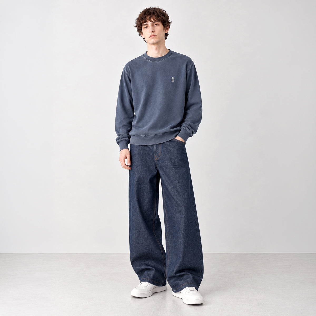 クラシックフェード スウェットシャツ #NAVY