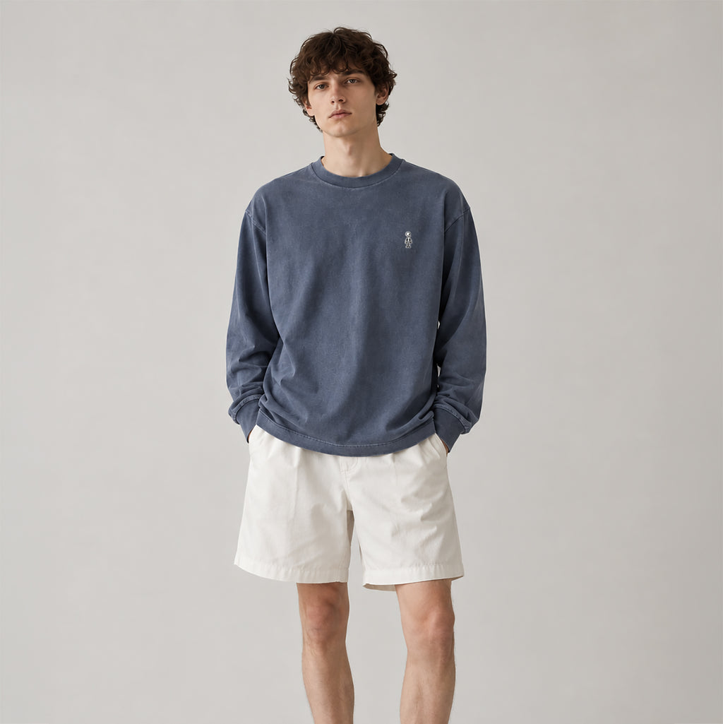 フェード ロングスリーブTシャツ #GREY