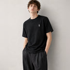 Fine Cotton Outer T-Shirt #BROWN