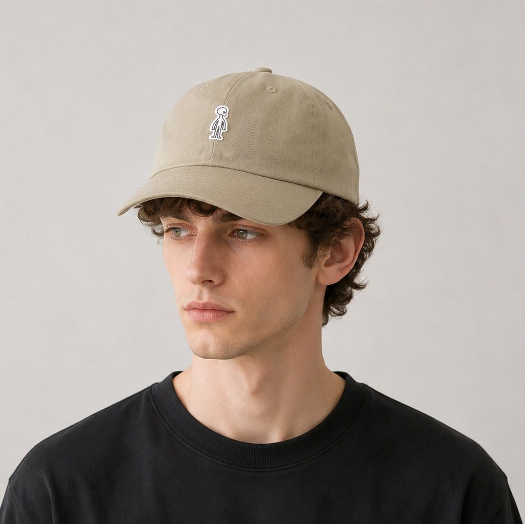 6 Panel Cap #BEIGE