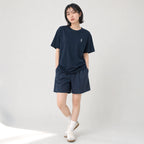 Fine Cotton Outer T-Shirt #BROWN