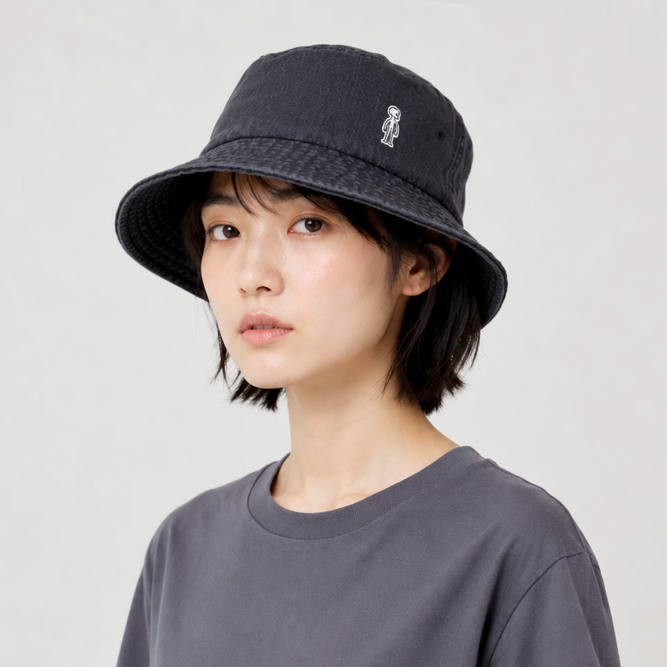 Bucket Hat #BLACK DENIM