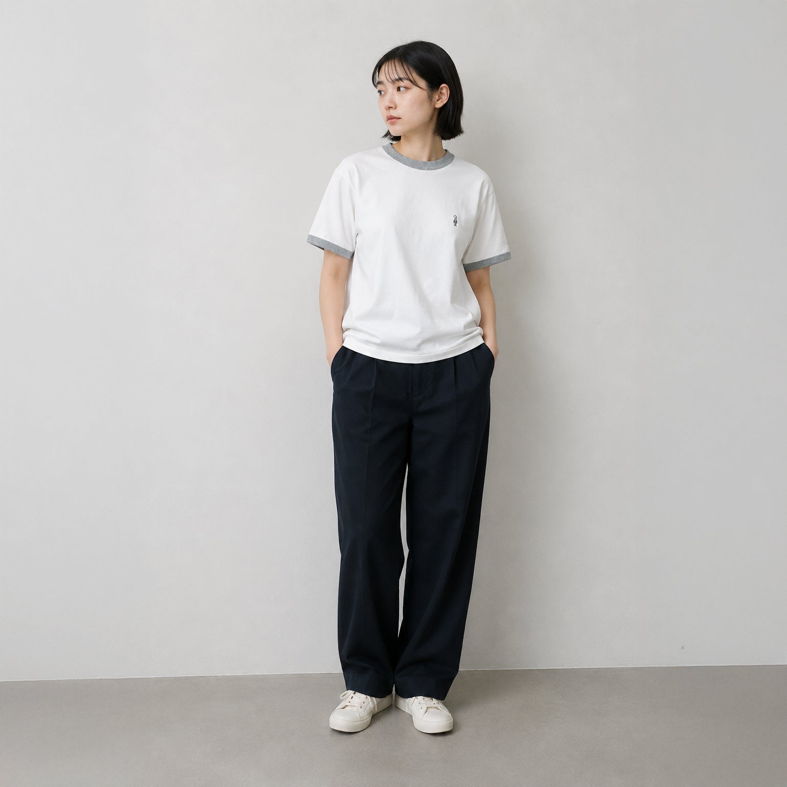 リンガーTシャツ #WHITE