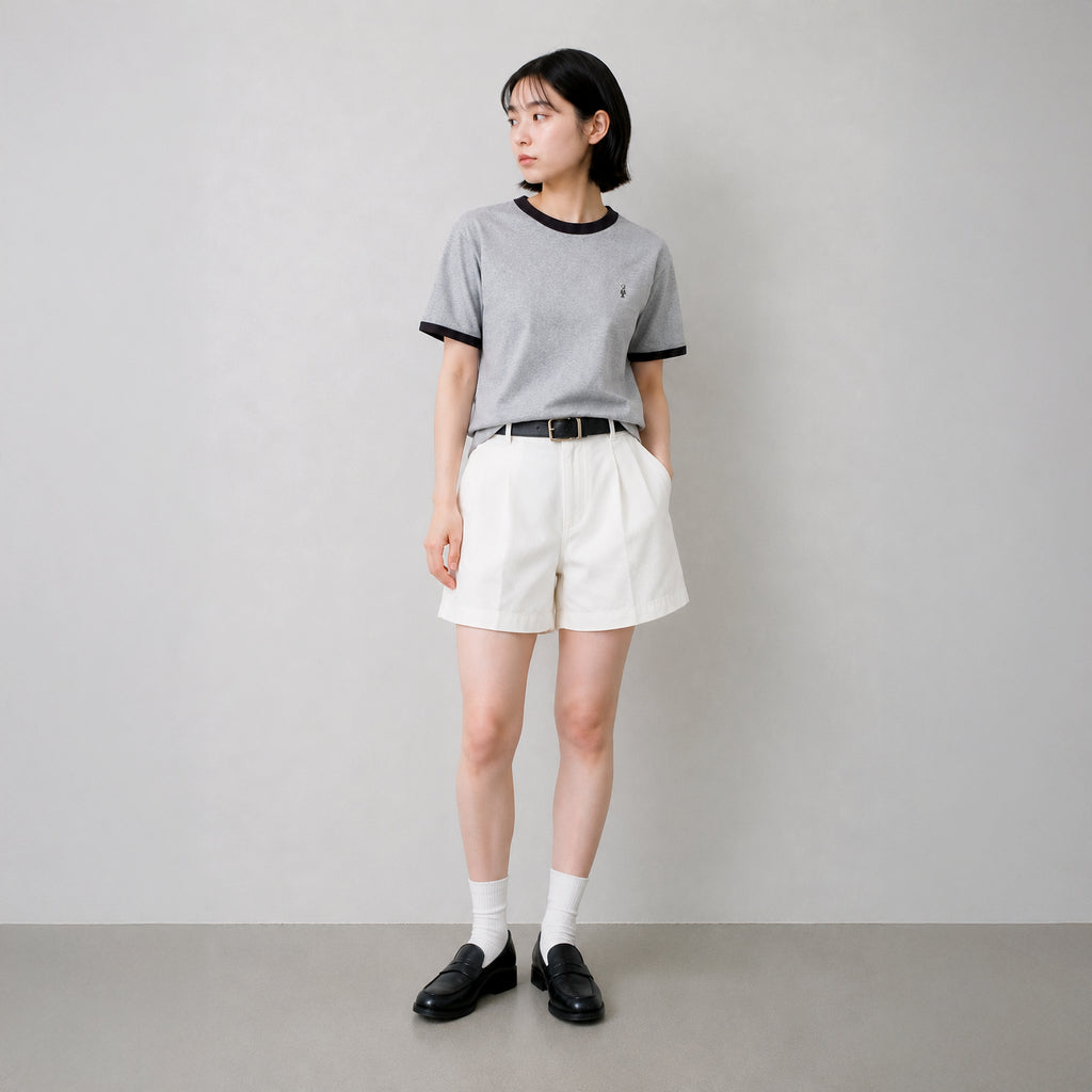 リンガーTシャツ #WHITE