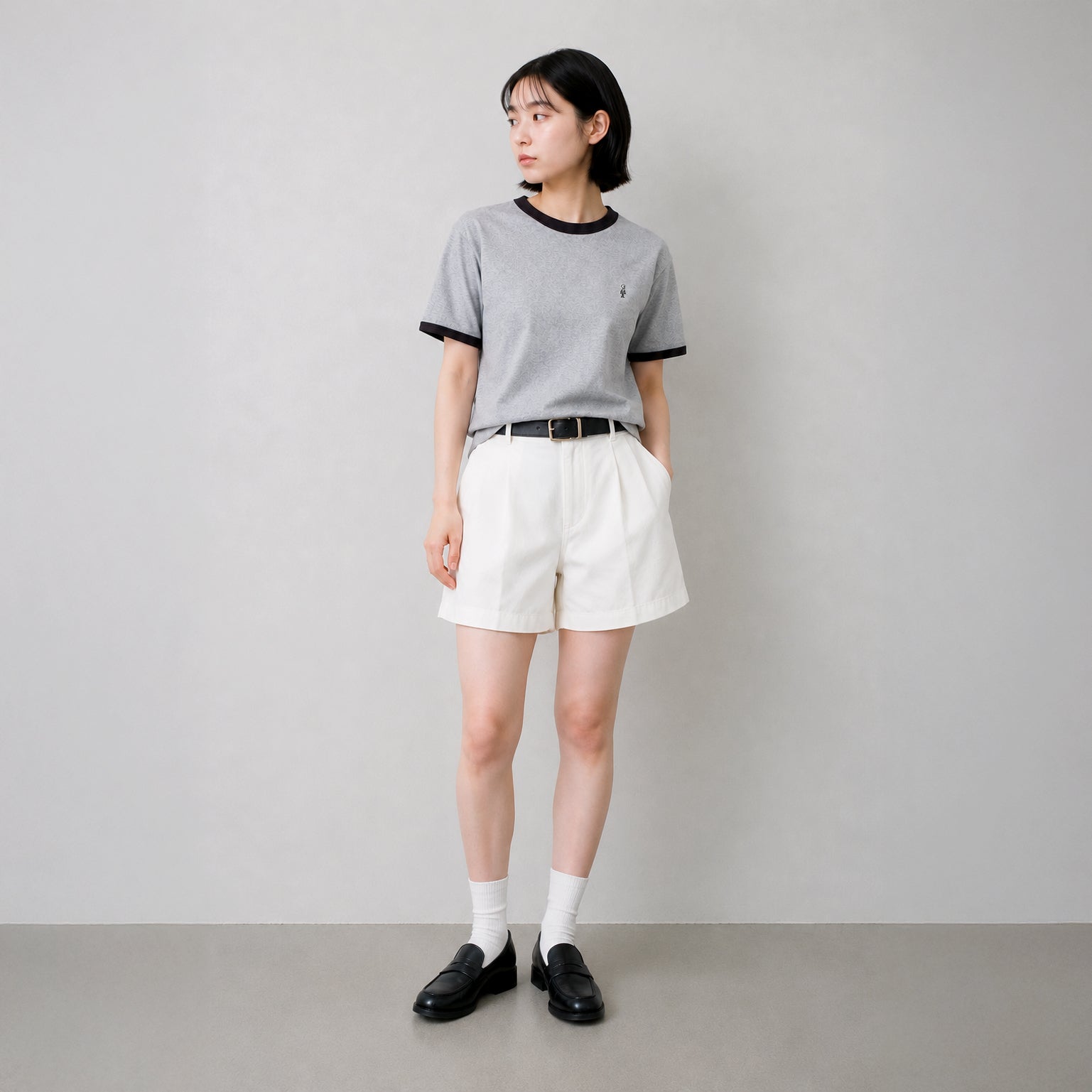 リンガーTシャツ #WHITE