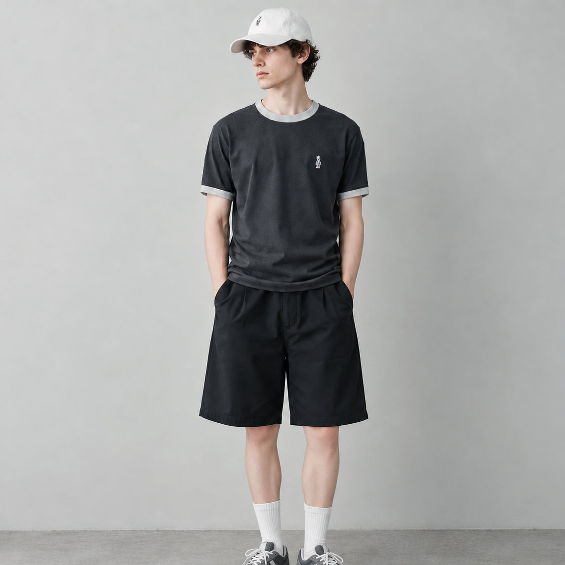 リンガーTシャツ #GREY