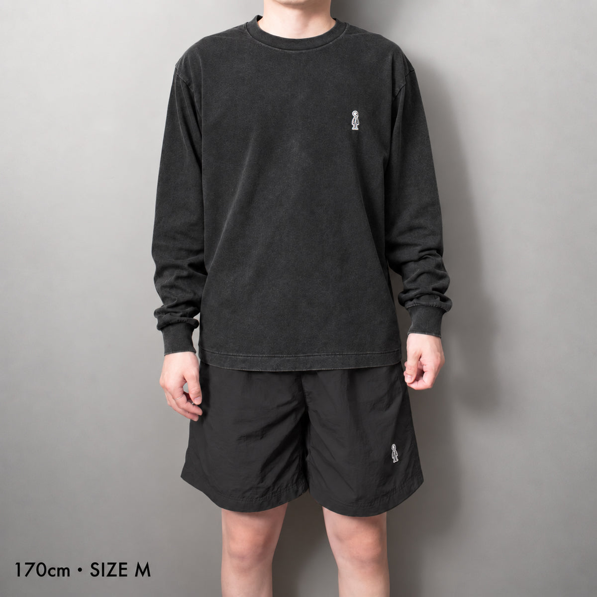 Fade Long Sleeve T-Shirt #BLACK