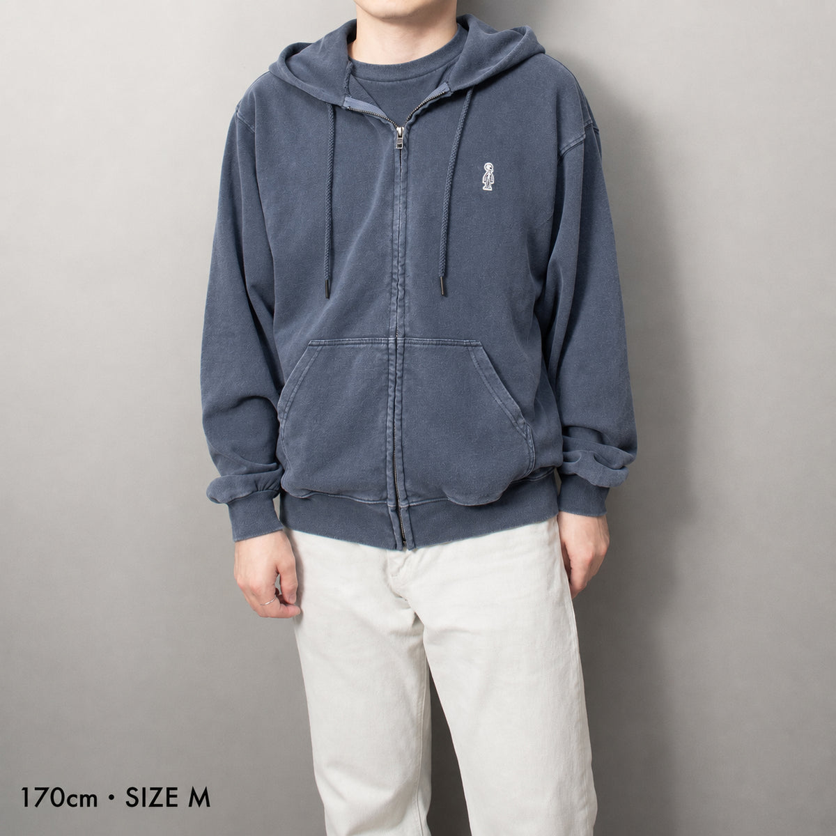 Fade Zip Hoodie #NAVY
