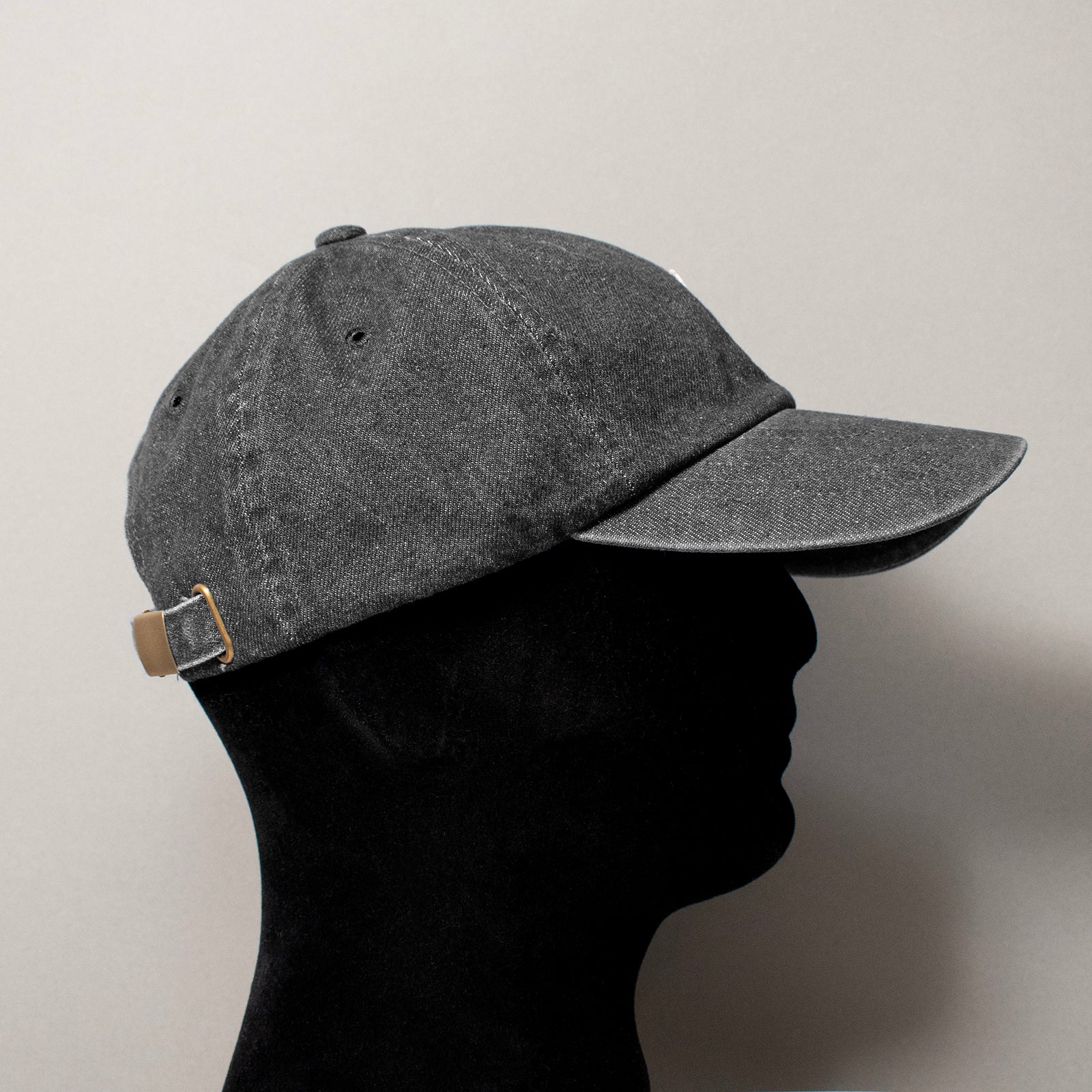 6パネルキャップ #BLACK DENIM