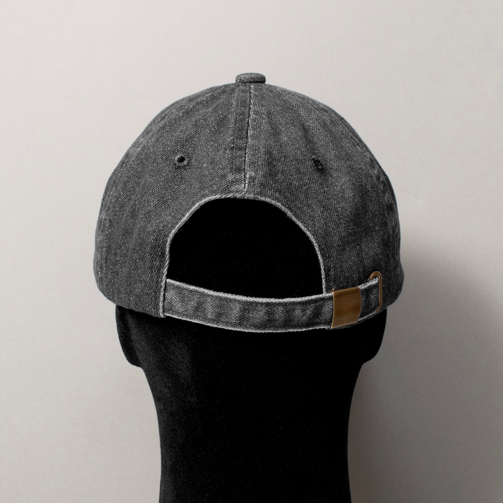 6パネルキャップ #BLACK DENIM