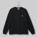 Fine Cotton Outer Long Sleeve T-Shirt #BLACK