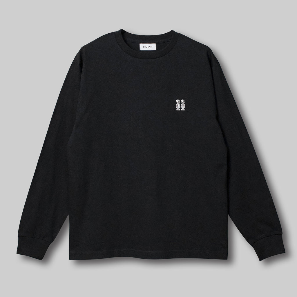 ツインズ ファインコットン アウター ロングスリーブTシャツ #BLACK