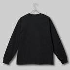 Fine Cotton Outer Long Sleeve T-Shirt #BLACK