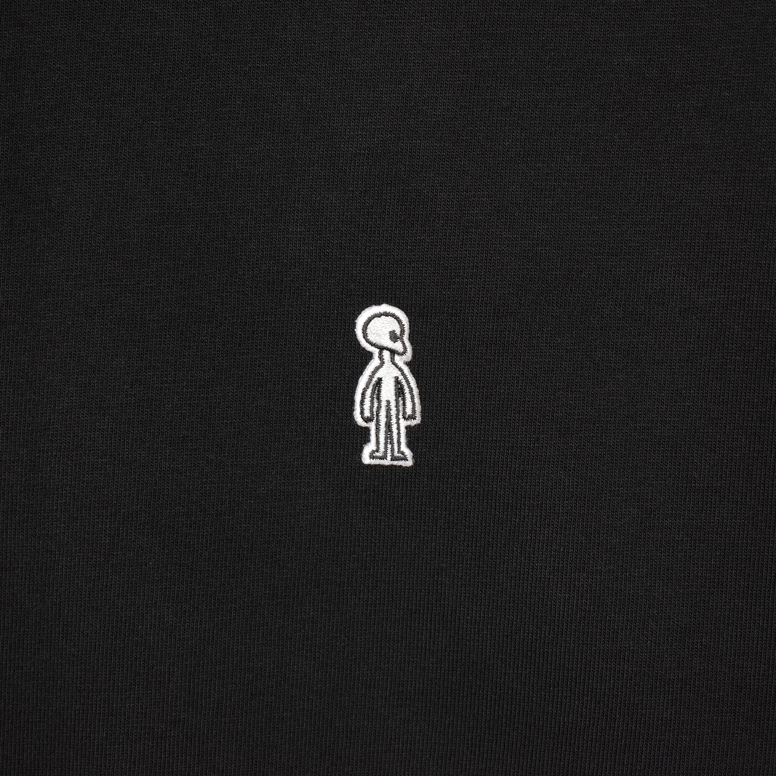 ファインコットン アウター ロングスリーブTシャツ #BLACK