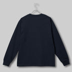 Fine Cotton Outer Long Sleeve T-Shirt #NAVY