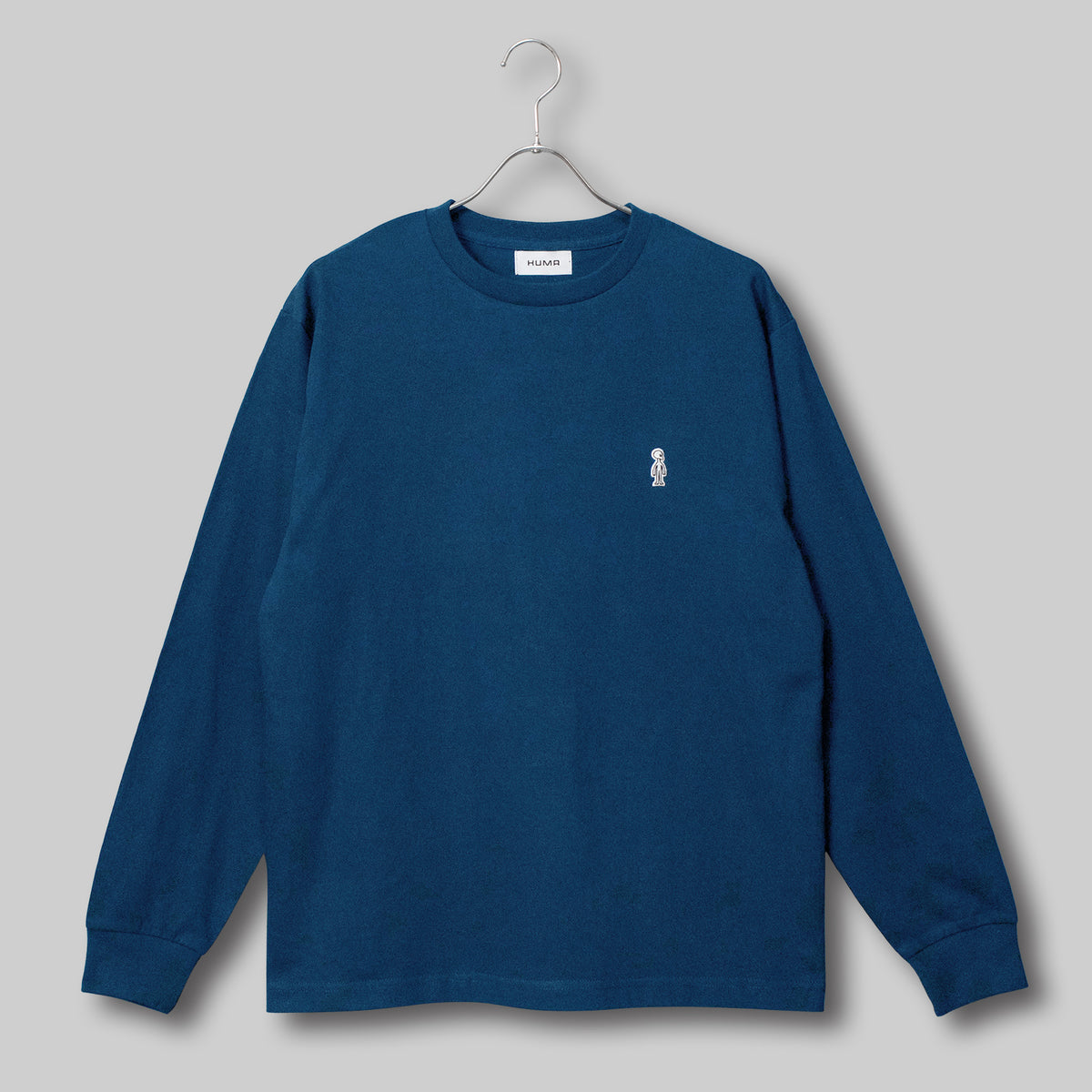 ファインコットン アウター ロングスリーブTシャツ #PLANET BLUE