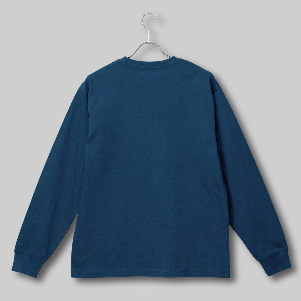 ファインコットン アウター ロングスリーブTシャツ #PLANET BLUE