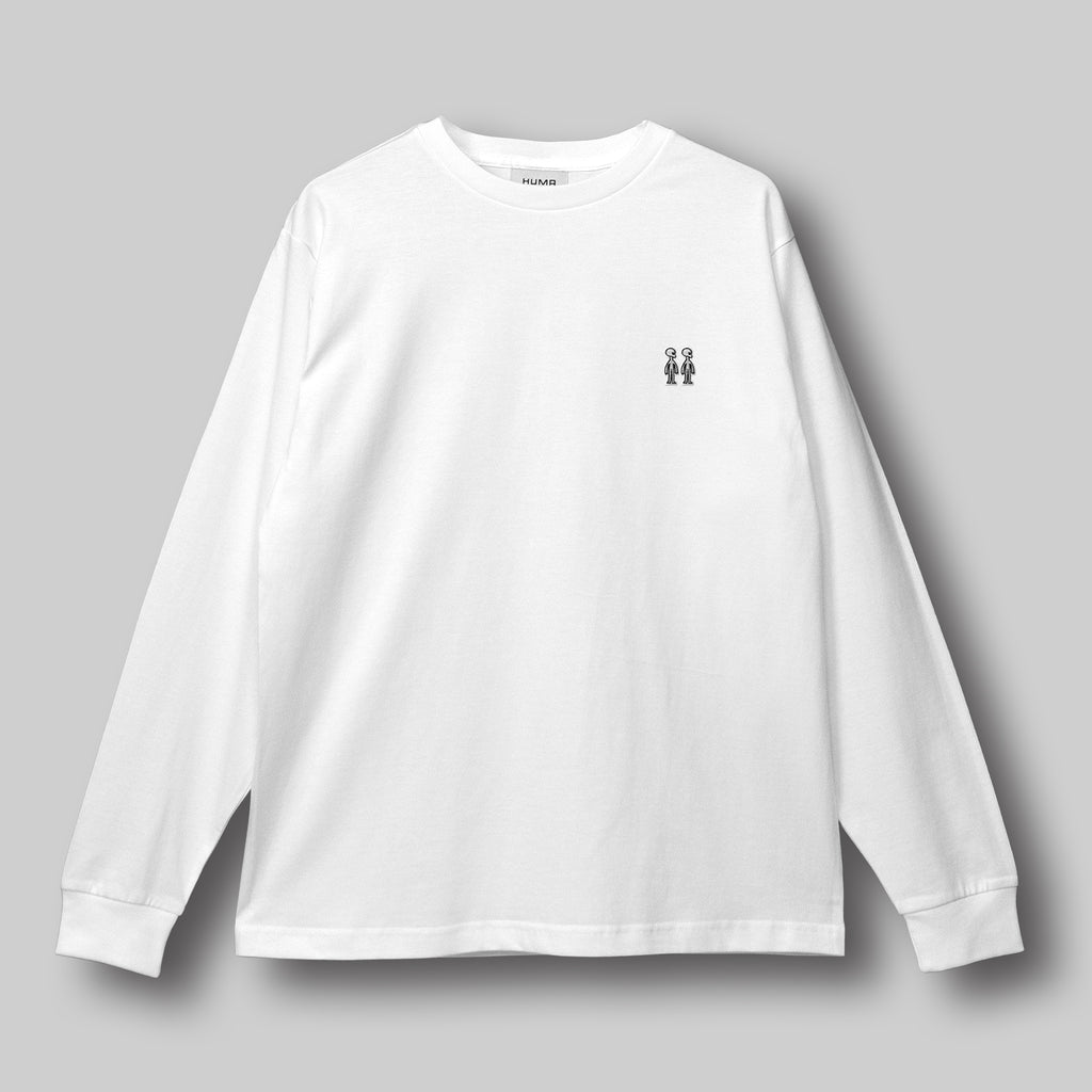 ツインズ ファインコットン アウター ロングスリーブTシャツ #WHITE