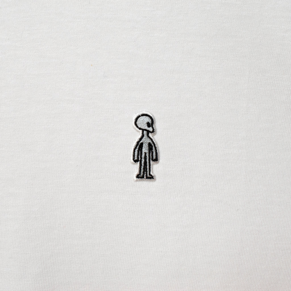 Fine Cotton Outer Long Sleeve T-Shirt #WHITE