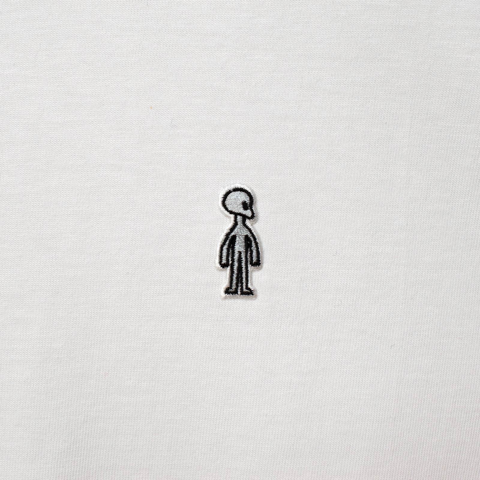 ファインコットン アウター ロングスリーブTシャツ #WHITE