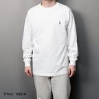 Fine Cotton Outer Long Sleeve T-Shirt #WHITE