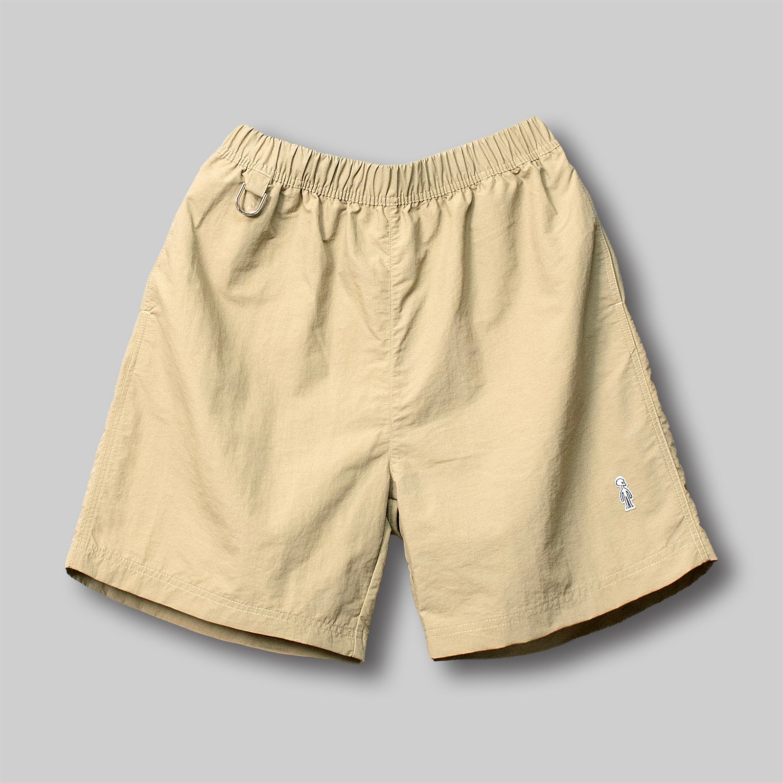UTILITY NYLON SHORTS #BEIGE