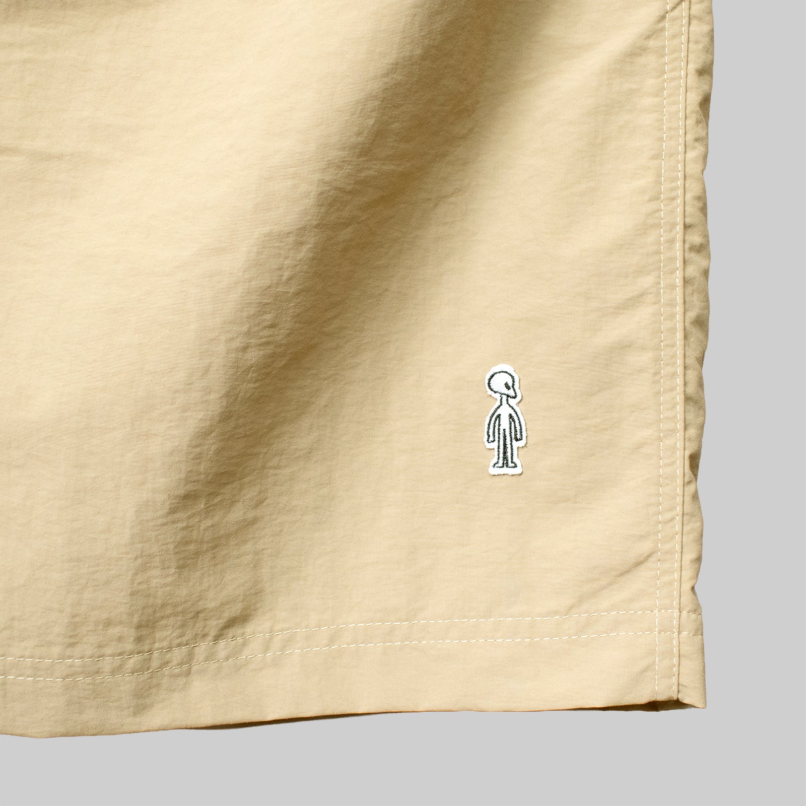 UTILITY NYLON SHORTS #BEIGE
