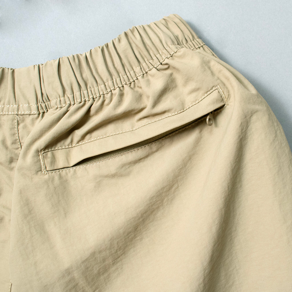 UTILITY NYLON SHORTS #BEIGE