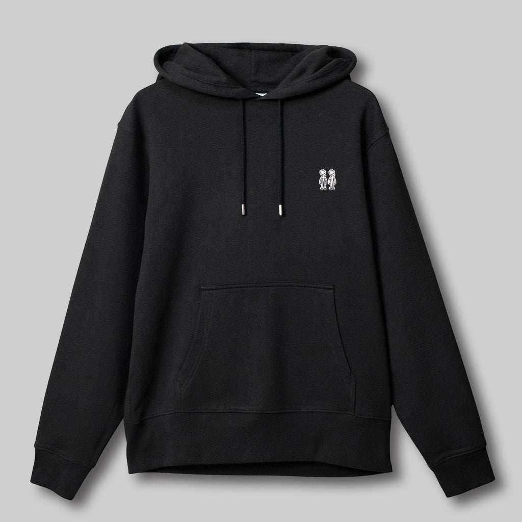 Twins French Terry Pullover hoodie #BLACK