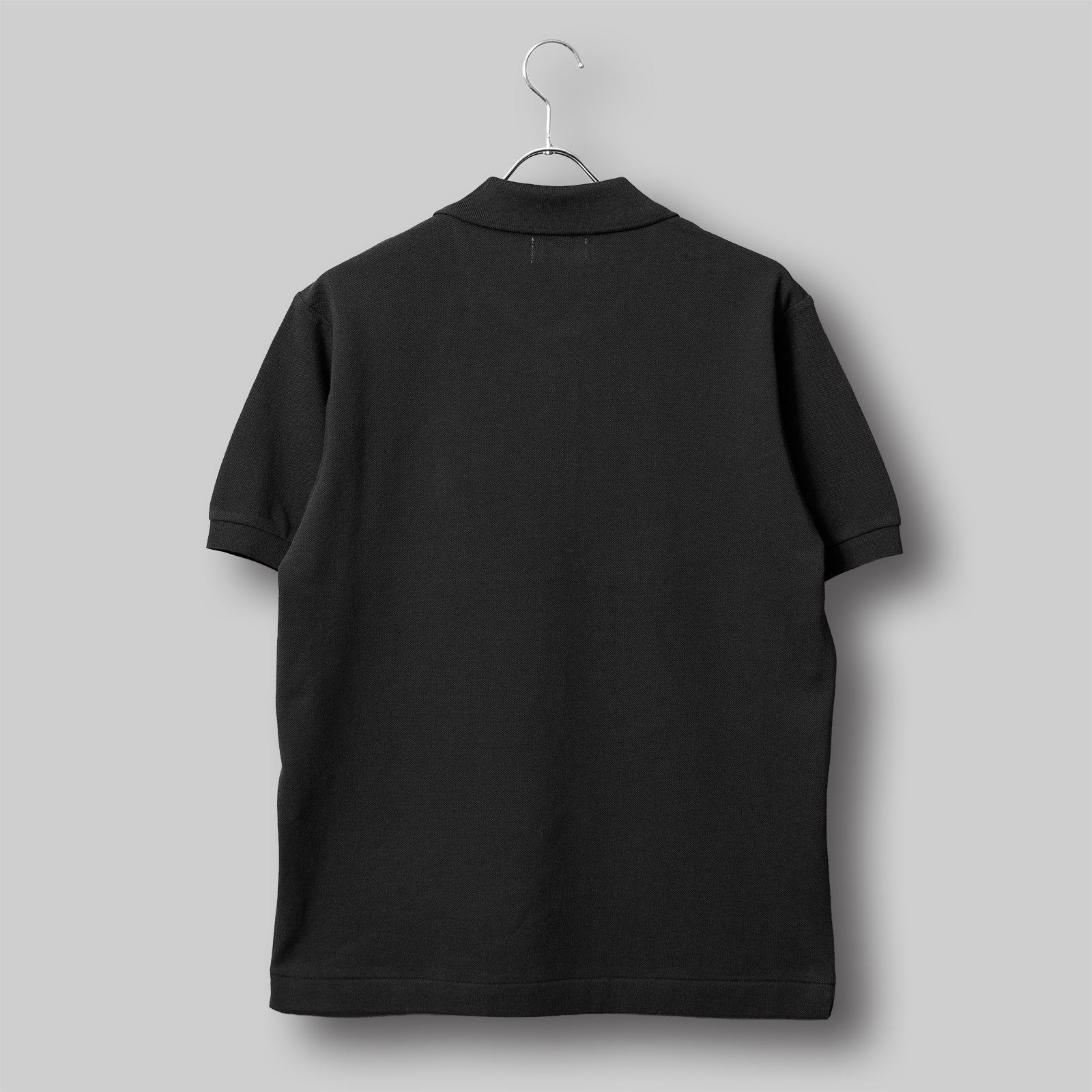 ファインコットン ポロシャツ #BLACK