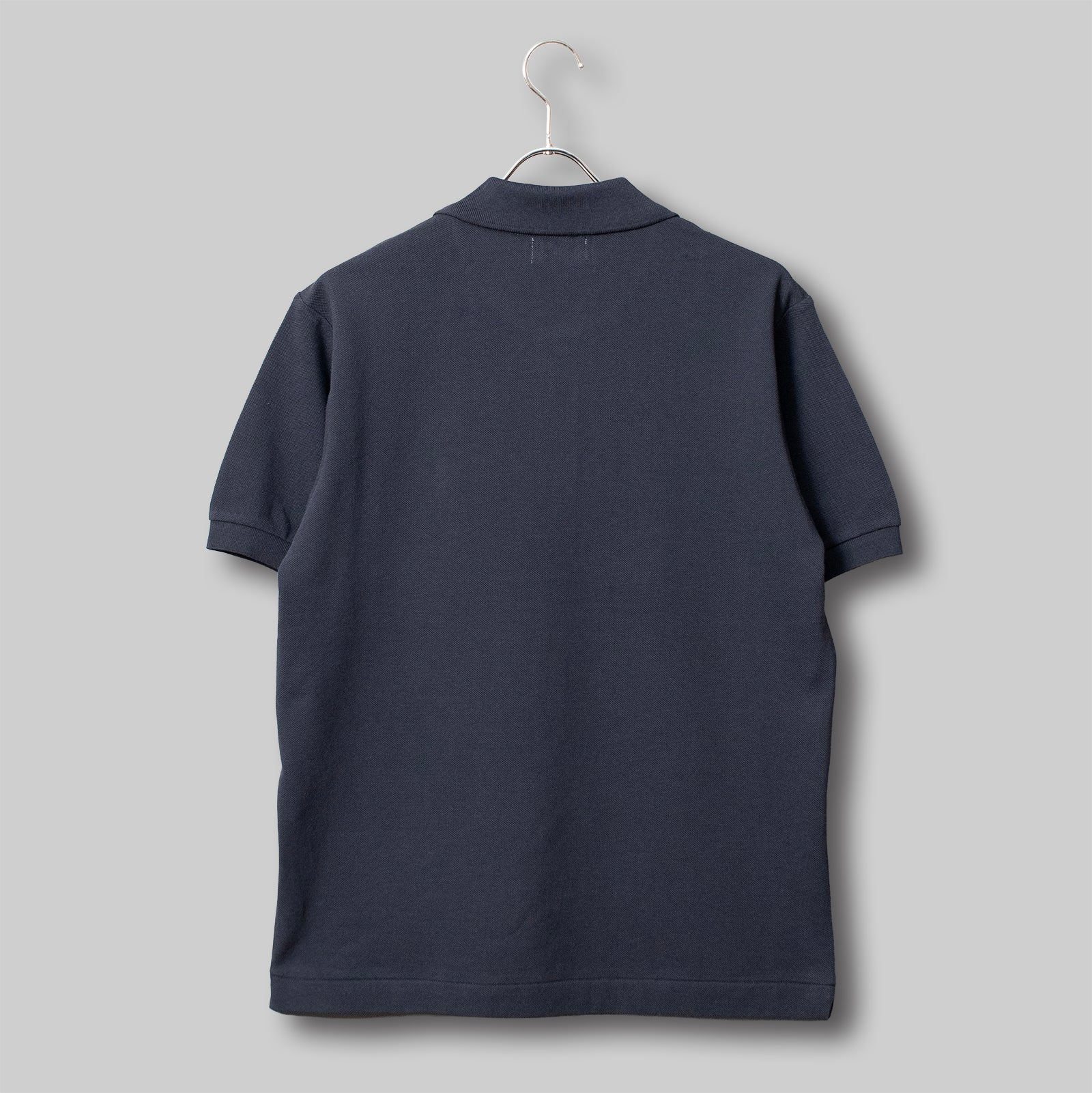 Fine Cotton Polo Shirt #NAVY