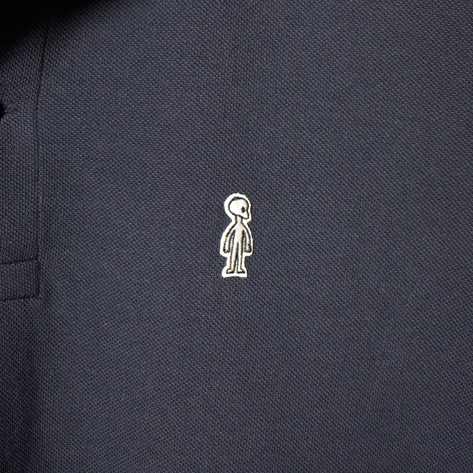 Fine Cotton Polo Shirt #NAVY