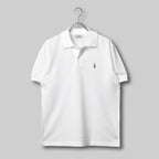 Fine Cotton Polo Shirt #WHITE