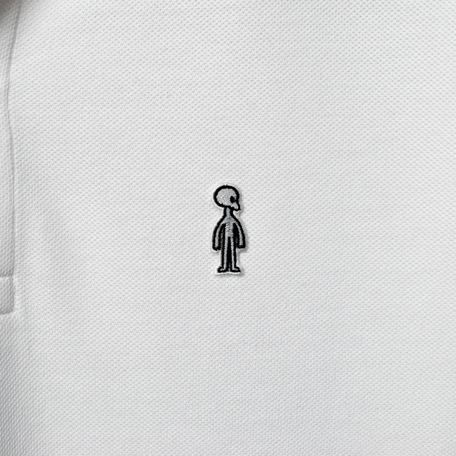 Fine Cotton Polo Shirt #WHITE