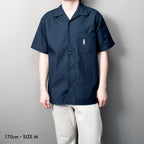 オープンカラー ツイルシャツ #NAVY