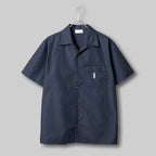 オープンカラー ツイルシャツ #NAVY