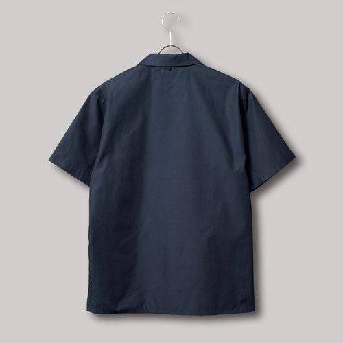 オープンカラー ツイルシャツ #NAVY