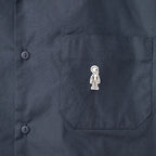 オープンカラー ツイルシャツ #NAVY