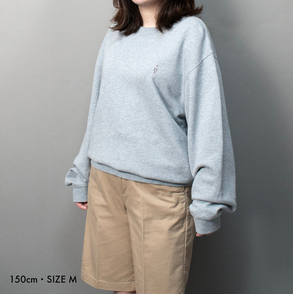 フレンチテリースウェットシャツ #HEATHER GREY