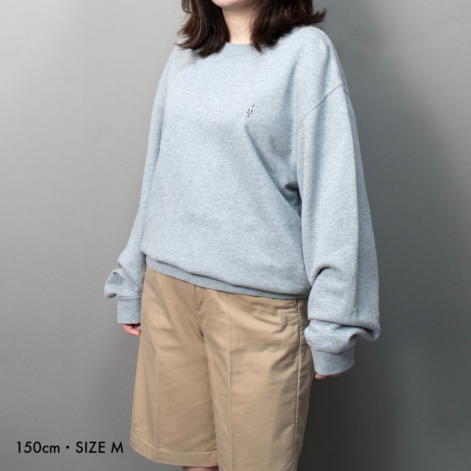フレンチテリースウェットシャツ #HEATHER GREY