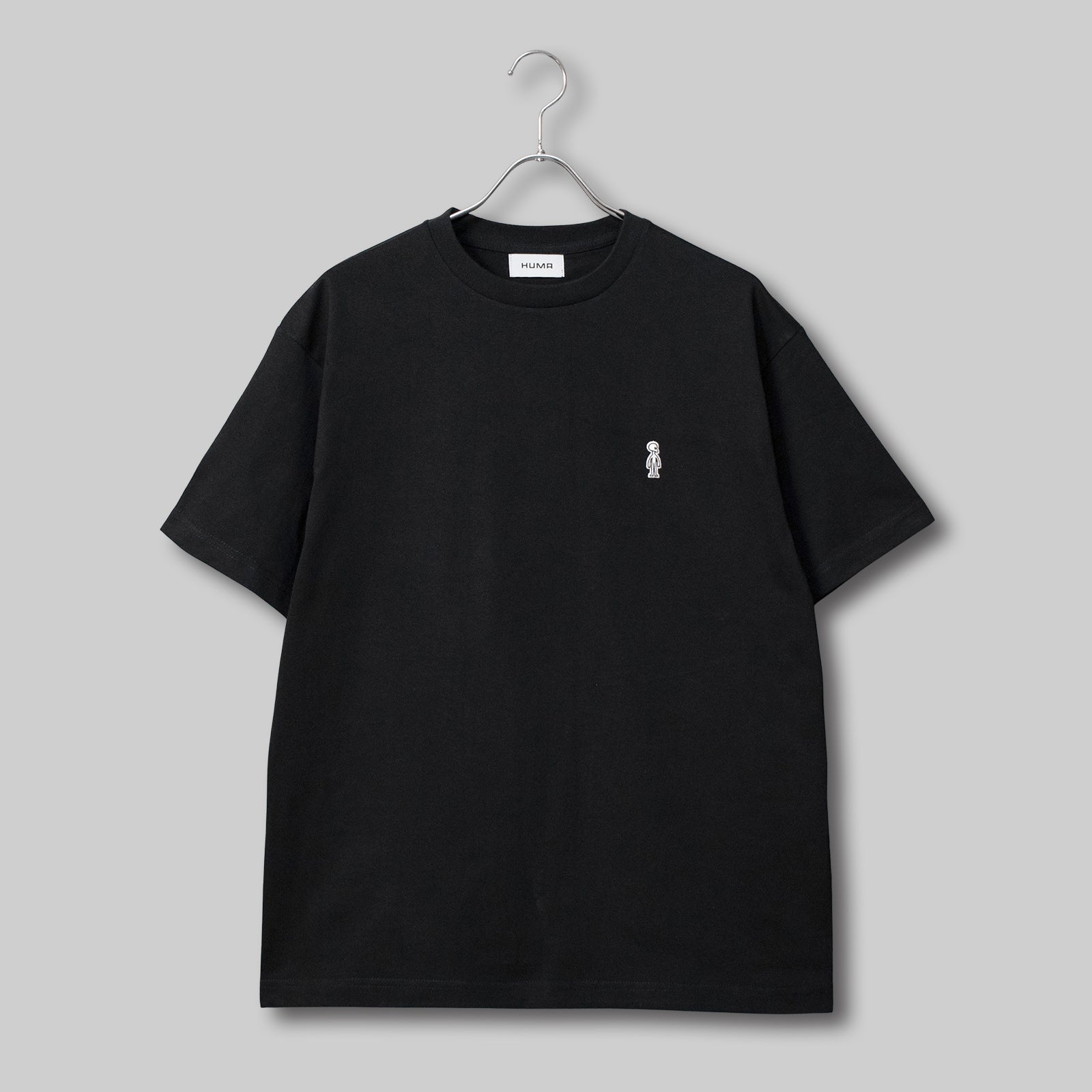 ファインコットン アウターTシャツ #BLACK