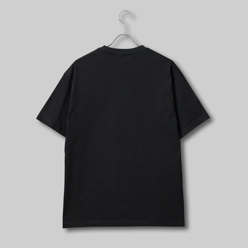 Fine Cotton Outer T-Shirt #BLACK