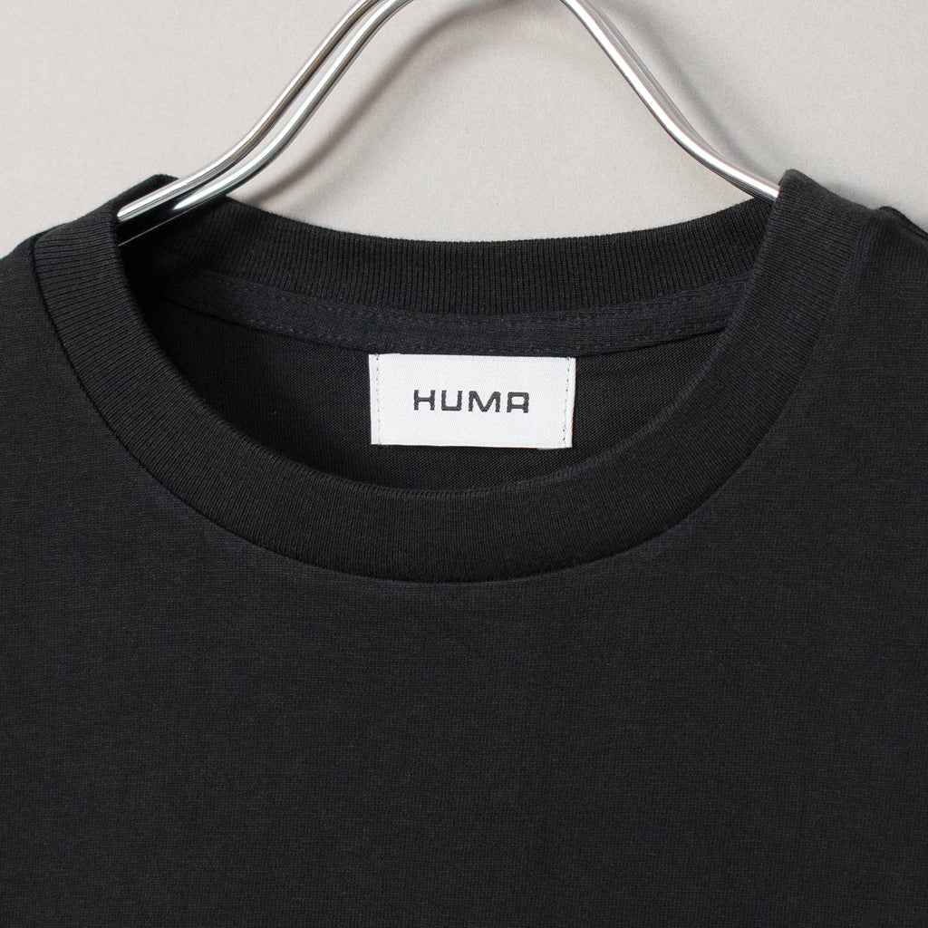 Fine Cotton Outer T-Shirt #BLACK