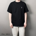 Fine Cotton Outer T-Shirt #BLACK
