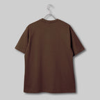 Fine Cotton Outer T-Shirt #BROWN