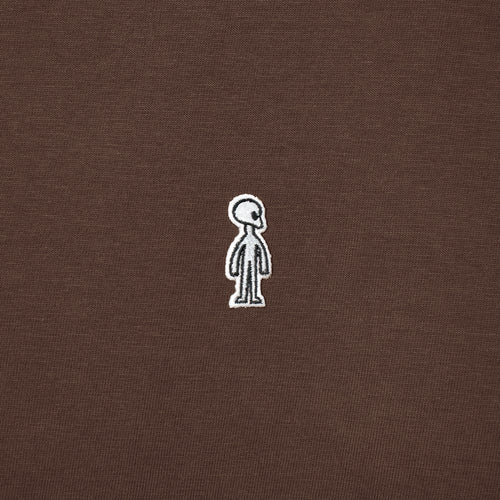 ファインコットン アウターTシャツ #BROWN