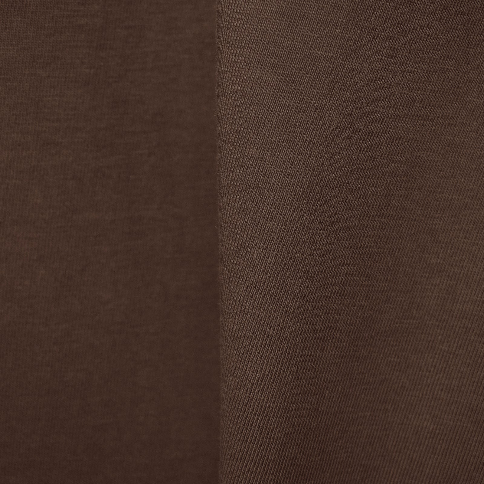 Fine Cotton Outer T-Shirt #BROWN