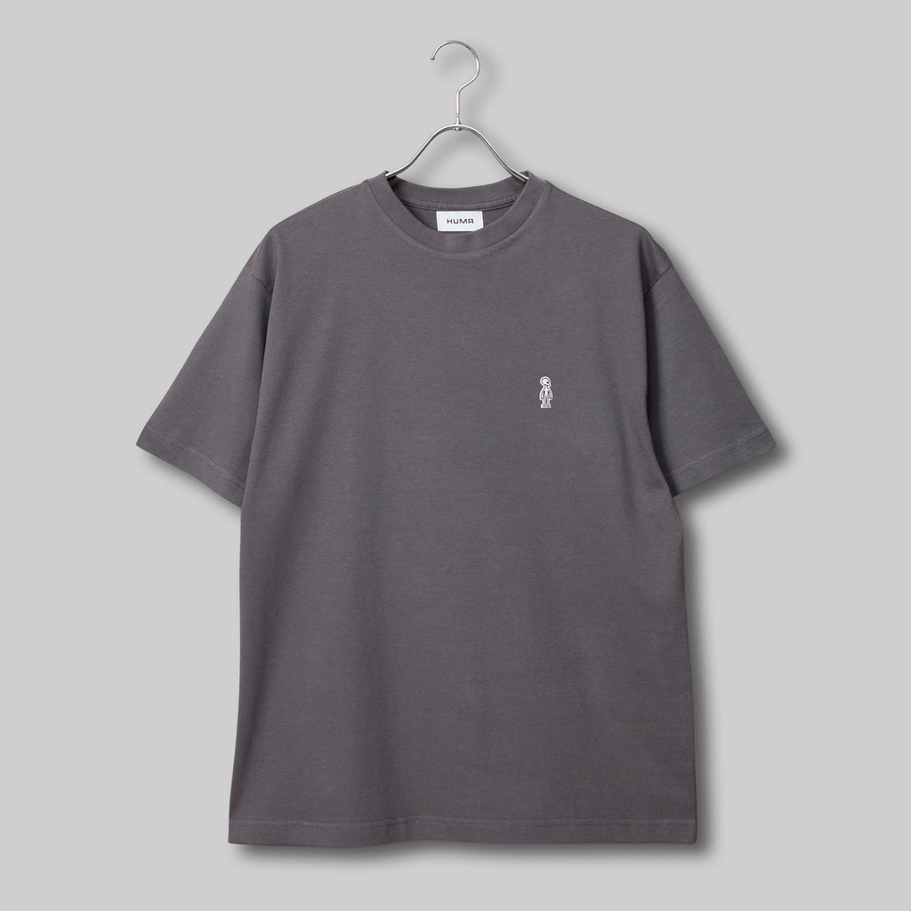Fine Cotton Outer T-Shirt #CHARCOAL