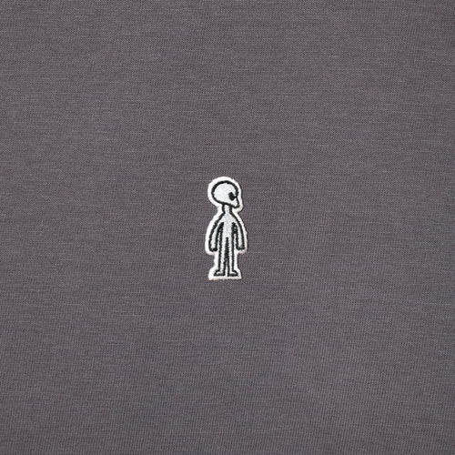 Fine Cotton Outer T-Shirt #CHARCOAL
