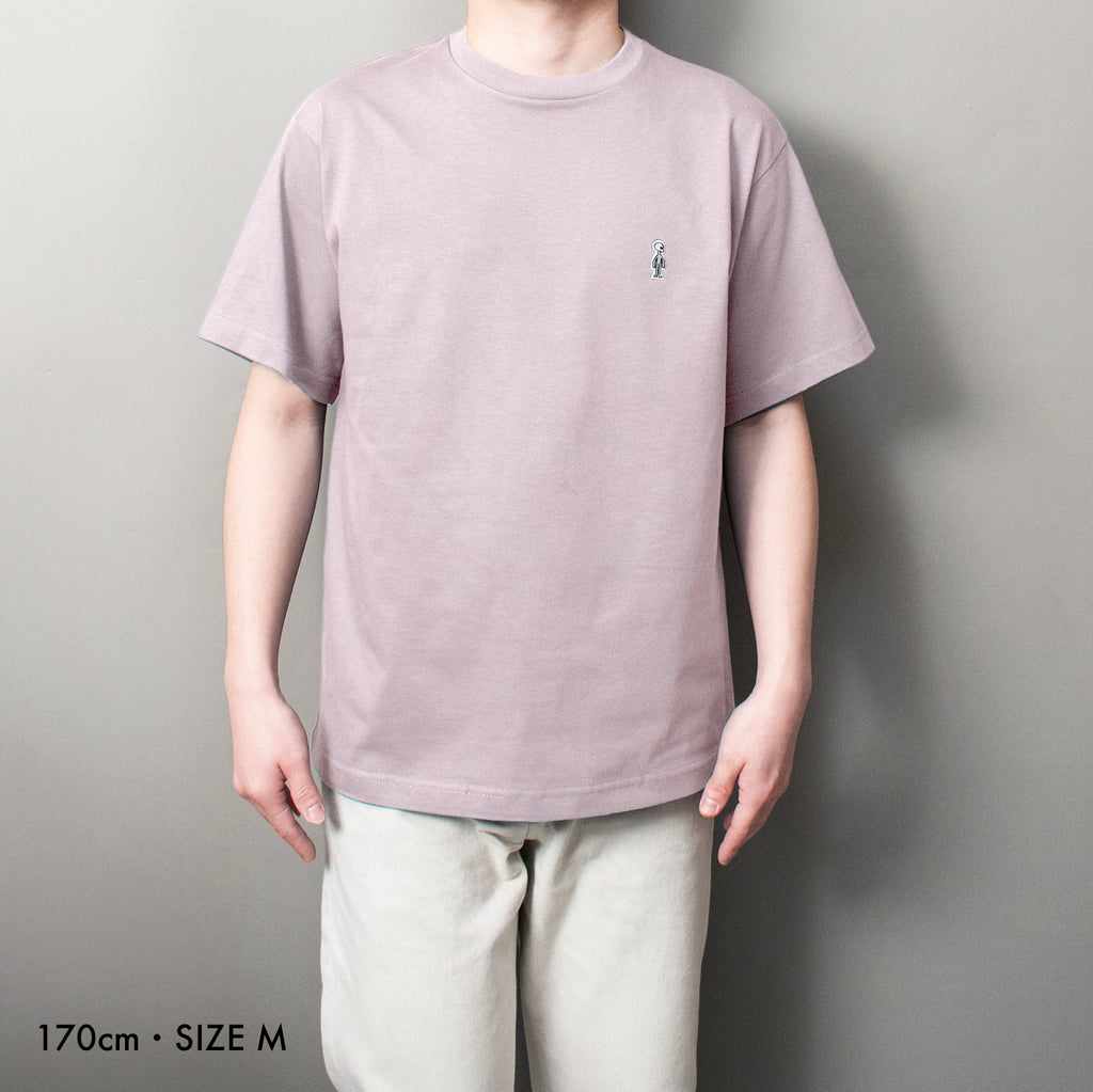 Fine Cotton Outer T-Shirt #GREIGE
